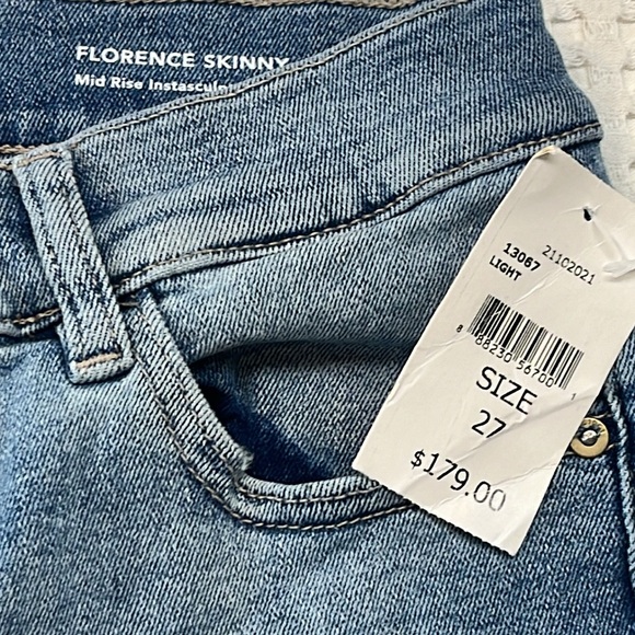 NWT DL1961 DL Performance Mid Rise Florence Skinny Size 27 - Picture 2 of 16